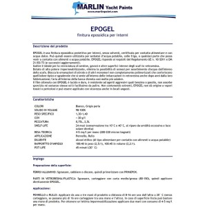 Marlin Epogel Resin for Lockers/Bilges 2.5 lt White 461COL559
