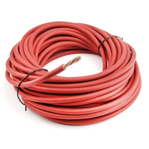H07V-K Red 16mmq Ø8mm Flexible battery cable Sold by the metre N50824001100