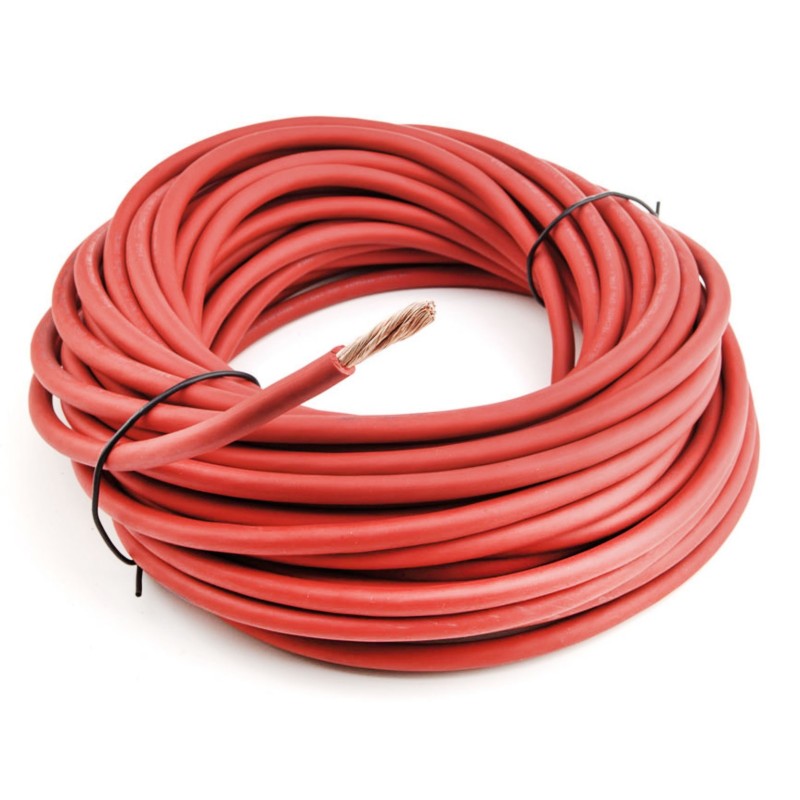 Cavo Batteria flessibile H07V-K Rosso 16mmq Ø8mm V/m N50824001100-0%