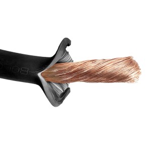 H07V-K Black 16mmq Ø8mm Flexible battery cable Sold by the metre N50824001101