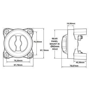 Staccabatterie Maxi 350A 48V ON/OFF max 600A Spunto 2000A TRL0609003-20%