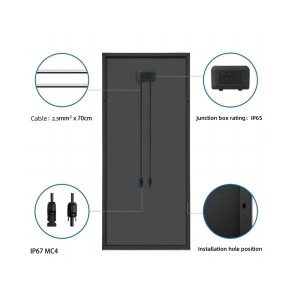 Pannello Solare 200W 18.15V Modulo Fotovoltaico Barca Camper Baita N52330050179-10%