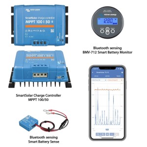 Victron SmartSolar MPPT 100/50 12/24V 50A Charge Controller with Bluetooth UF21679M