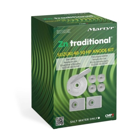 Kit 7 Pezzi Anodi di Zinco SUZUKI 40 - 50 Hp N80607730640-10%