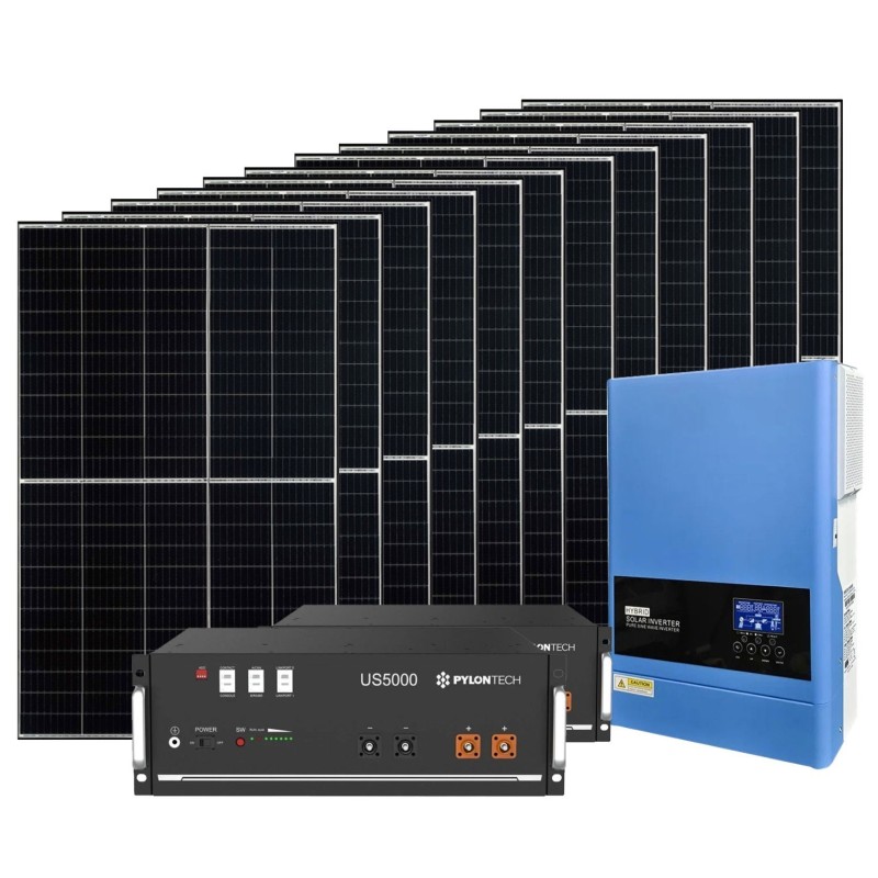 Kit Barca Camper 48V 4.8kW con Inverter 5.6kW e Batterie LiFePo4 2x5kW