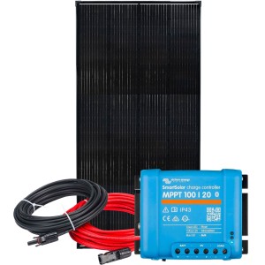 Kit Barca Camper 12V 240W con Regolatore SmartSolar MPPT 20A + Kit Cavi
