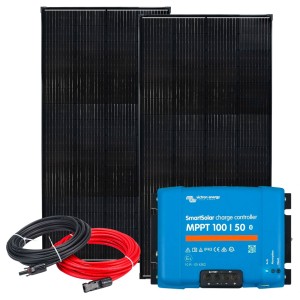 12V 480W Solar Kit with SmartSolar 50A MPPT Charge Controller + Cable Kit