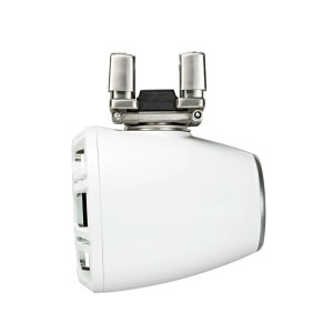 Kicker KMTC94W 9" 600W White LED HLCD Horn Tower marine Speakers pair IDKMTC94W