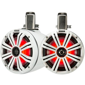 Kicker KMTC8W Coppia Altoparlanti Coassiali a torretta LED RGB 8" 300W Bianco IDKMTC8W-10%