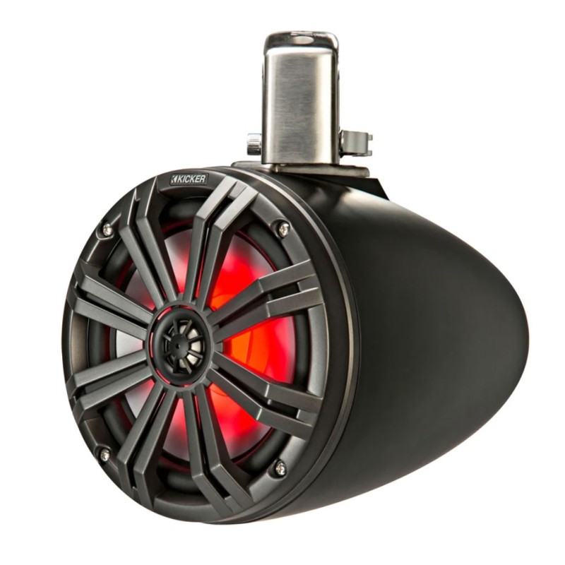 Kicker KMTC8 Coppia Altoparlanti Coassiali a torretta LED RGB 8" 300W Nero IDKMTC8-10%
