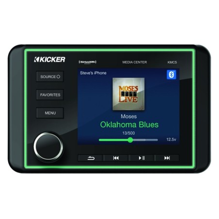 Kicker KMC5 3.5” 300W Multimedia Marine Receiver Full-Colour LCD Display IDKMC5
