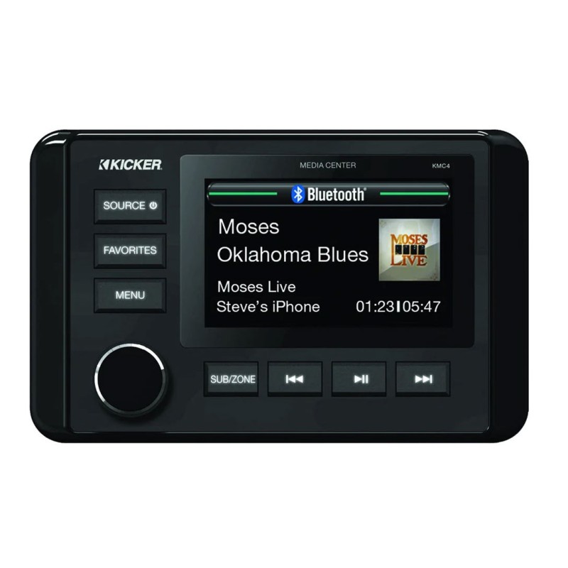 Kicker KMC4 Ricevitore Marino Multimediale 3” 200W Display LCD a colori IDKMC4-10%