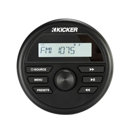 Kicker KMC2 Ricevitore Marino Multimediale Gauge Style 4 canali Rotondo IDKMC2-10%