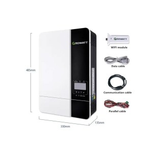Growatt SPF 5000ES 5kW 48Vdc Single Phase Hybrid Inverter Off-grid