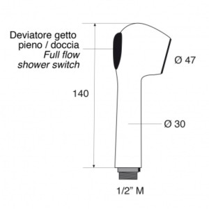 Classic single-lever mixer with pull-out shower head 1.5m flexible hose BK37904097