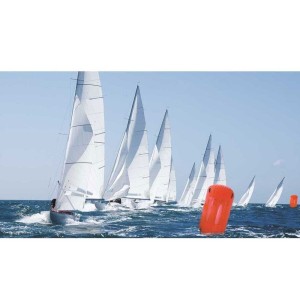 Giant cylindrical Regatta marker buoy Ø100x150cm Orange PVC MT3821231