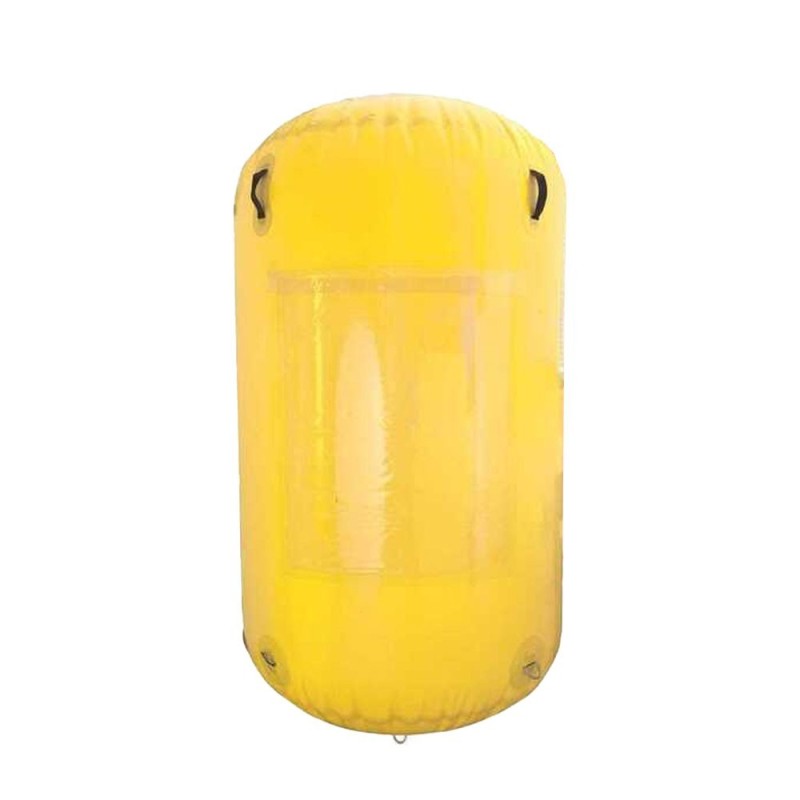 Giant cylindrical Regatta marker buoy Ø100x150cm Yellow PVC MT3821230