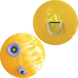 Boa segnaletica cilindrica da regata gonfiabile in PVC Giallo Ø100x150cm MT3821230-20%