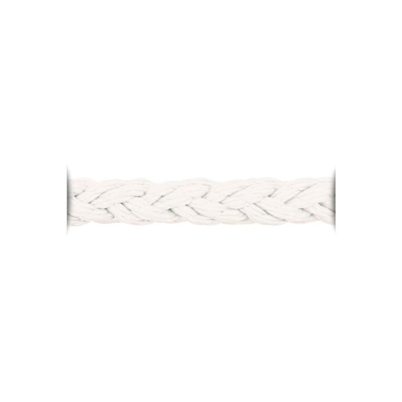 Armare Square Line 8 lignoli poliestere Bianco Ø12mm Bobina 100m