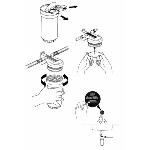 Jabsco 59000 Cartuccia di ricambio per filtro Aqua-filta 38601444-30%