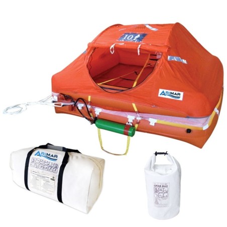 Arimar Zattera Oceanus Valigia con Grab Bag 10 Posti Oltre le 12 miglia AR101020ITG-10%