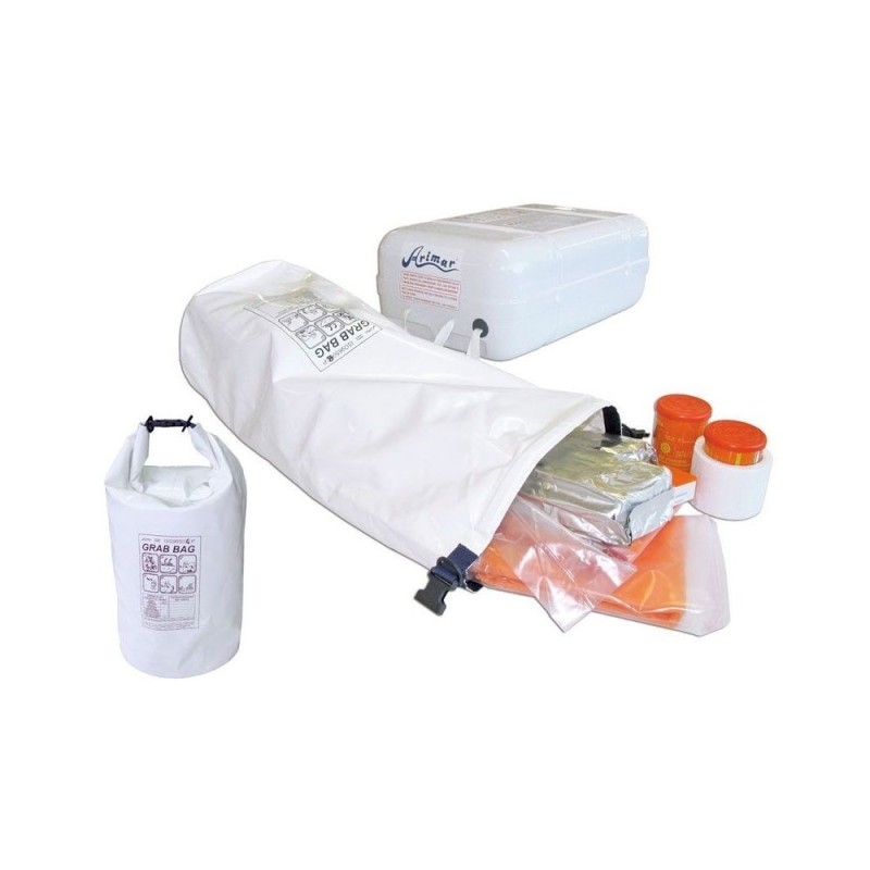 Arimar Oceanus 10-man life raft in rigid container with Grab Bag over 12 miles AR101010ITG