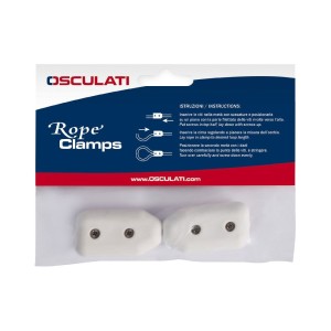 Pair of plastic clamps for 8/10mm compact/soft rope splicing OS0417910