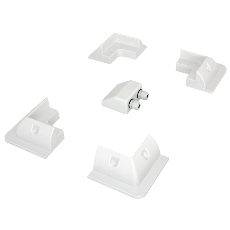 Set 4 supporti angolari in ABS per pannelli fotovoltaici su Camper Barca N52331550200