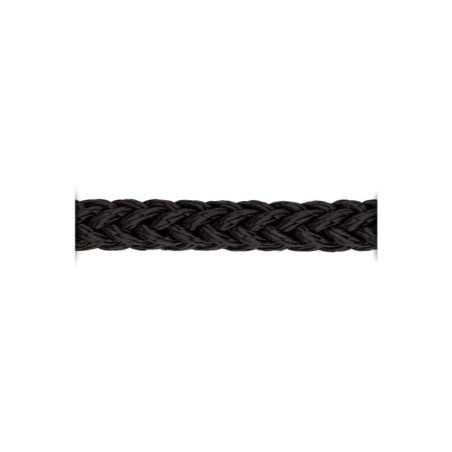Armare Round Line 12 strand braid in Black Polyester Ø28mm 100m Roll