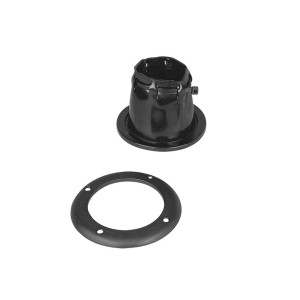 Black Adjustable PVC fairlead cradle Ø105xh68mm N82312502021N