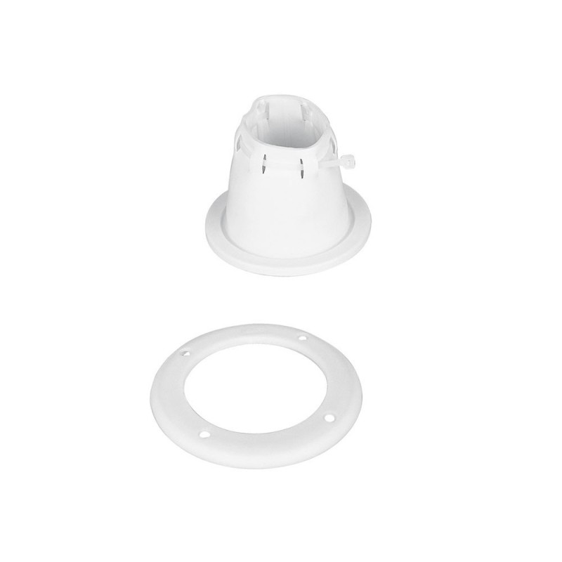Cuffia e ghiera passacavi PVC bianca regolabile Ø105xh68mm N82354302021B-5%
