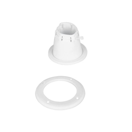 Cuffia e ghiera passacavi PVC bianca regolabile Ø105xh68mm N82354302021B-5%