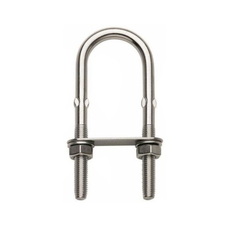 Cavallotto ad U inox 100mm Filettato Ø8xh60mm Interasse 35mm N61842700272-5%