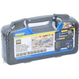 Kinzo Set di utensili 39 pezzi in custodia di plastica per uso domestico N63044600019-0%