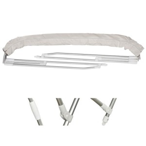 Tendalino Pieghevole Bianco 3 Archi Alto 185/195xh140cm P180cm OS4690942-18%