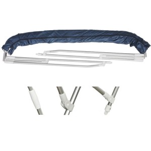 Bimini Depth navy blue 4-arc sunshade 205/215xh140cm D250cm OS4691816