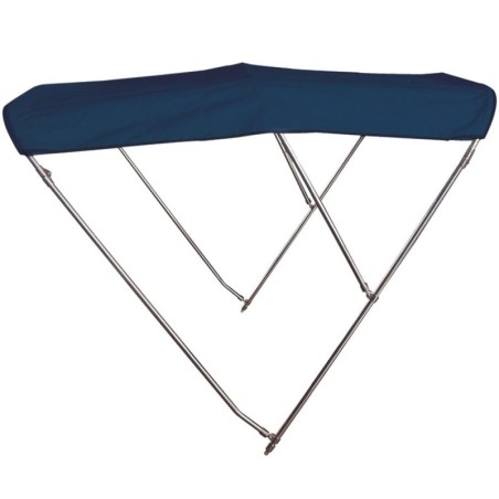 Tendalino Pieghevole Blu Navy 3 Archi Inox Alto 185/195xh140cm P180cm OS4692013-28%