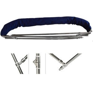 Tendalino Pieghevole Blu Navy 3 Archi Inox Alto 200/210xh140cm P180cm OS4692014-28%