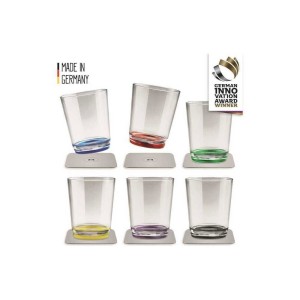 Silwy Set 6 Bicchieri magnetici multicolor 250cc Ø82xH100mm MT5802610-20%