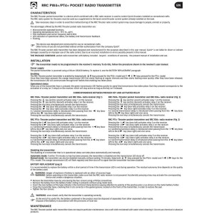 Quick RRC PW4+ Trasmettitore tascabile Eliche di manovra 4 canali 869MHz QPW4-25%
