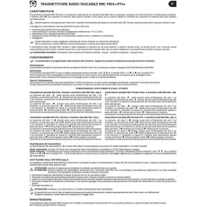 Quick RRC PW4+ Trasmettitore tascabile Eliche di manovra 4 canali 869MHz QPW4-25%