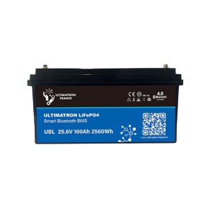 Ultimatron LiFePO4 24V 100Ah UBL-24-100-PRO Lithium Battery BMS Smart Bluetooth 2560Wh ULUBL24100