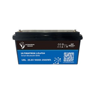 Ultimatron LiFePO4 24V 100Ah UBL-24-100-PRO Lithium Battery BMS Smart Bluetooth 2560Wh ULUBL24100