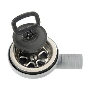 Piletta di scarico laterale a 90° Ø25mm Gattinara Ø70mm con tappo OS5018698-0%