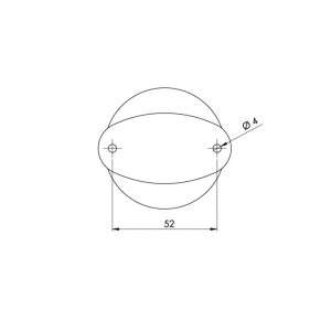 Thin-base Blak Anchor light 360° 12-24V 2W 110mm IPX6 N52025101700