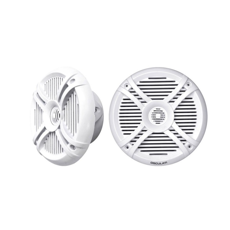 Coppia di casse bianche a due vie con LED RGB programmabili 6,25 2x50W OS2974703-18%