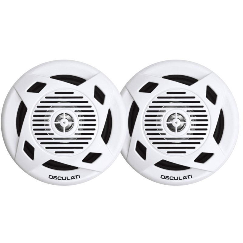 White Pairs of dual cone loudspeakers 6.5 RMS 2x60W OS2974107