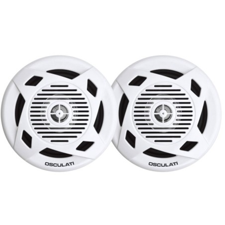 White Pairs of dual cone loudspeakers 6.5 RMS 2x60W OS2974107