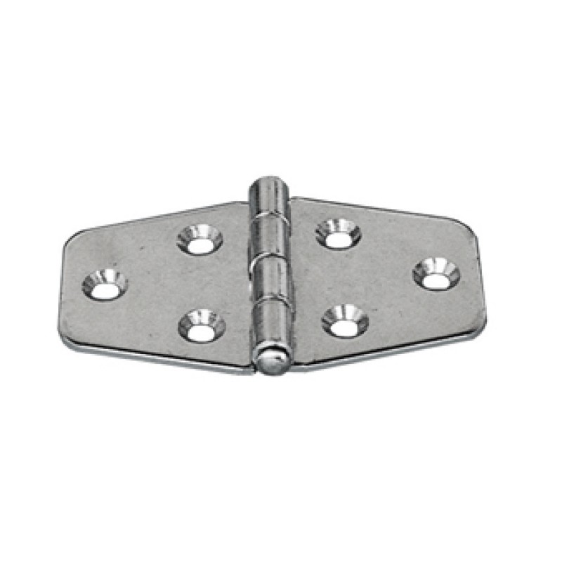Stainless steel hinges 70x38mm Thickness 1,7mm electrolytically polished OS3849100