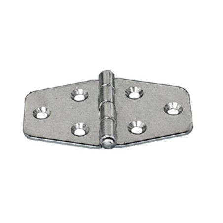 Stainless steel hinges 70x38mm Thickness 1,7mm electrolytically polished OS3849100